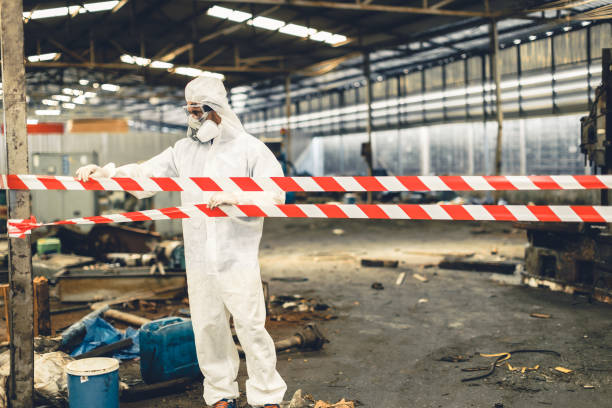 Professional Biohazard technician working in White Plains, NC